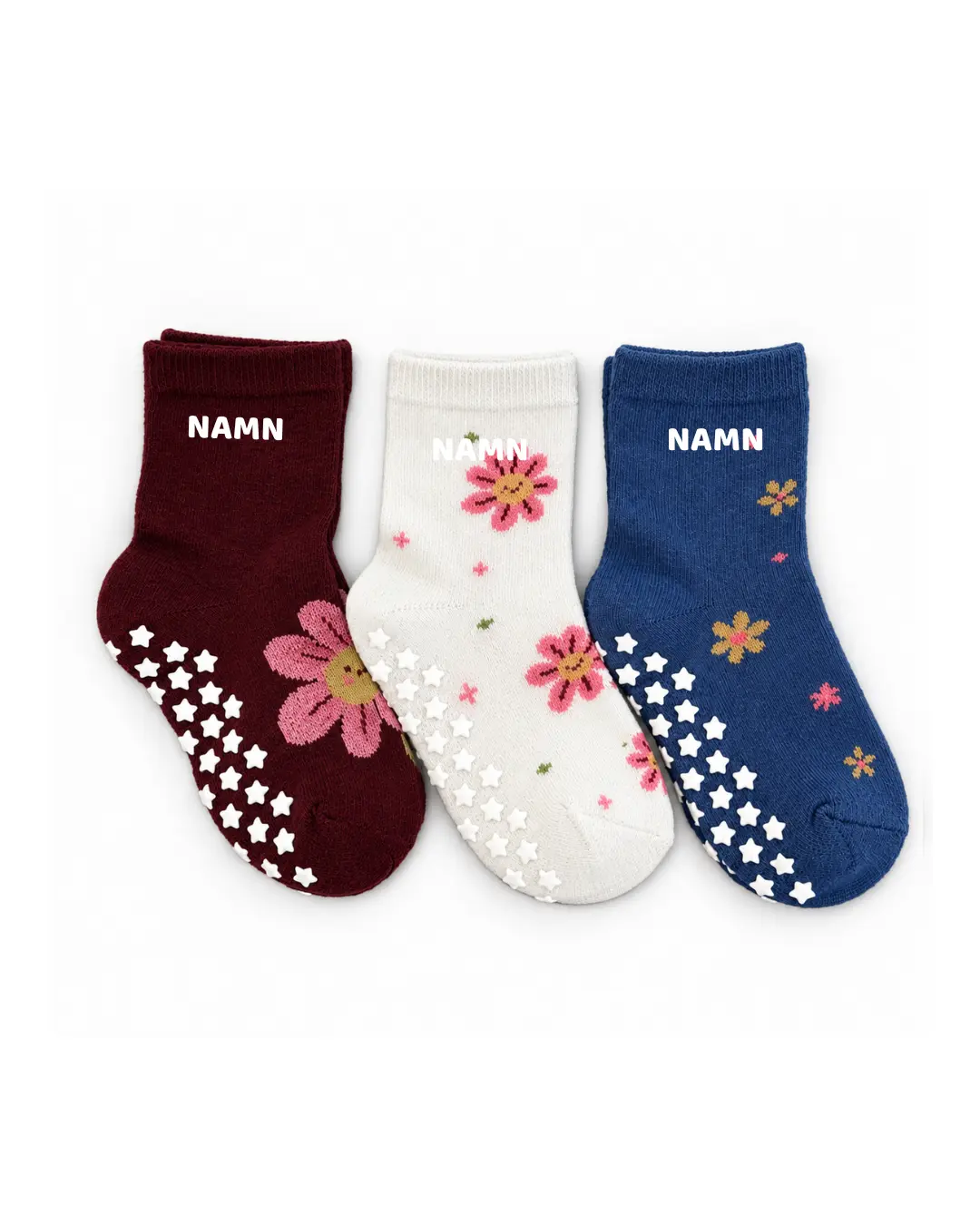3 pack halkstrumpor blomma 3 pack halkstrumpor blomma