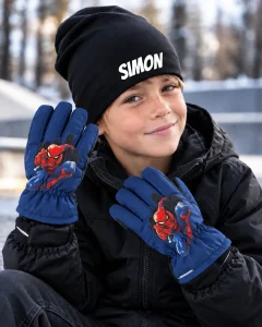 mössa och handskar spiderman (9)